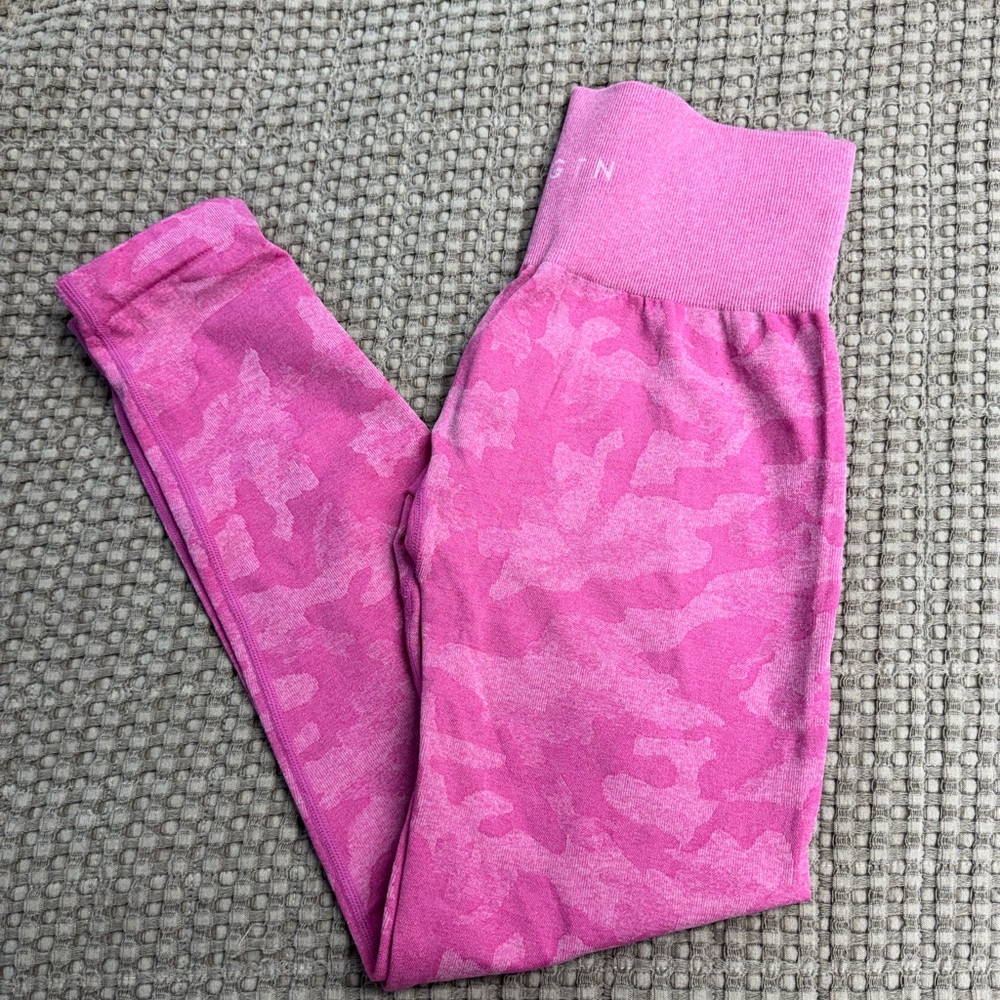 NVGTN Pink Tie-Dye Leggings